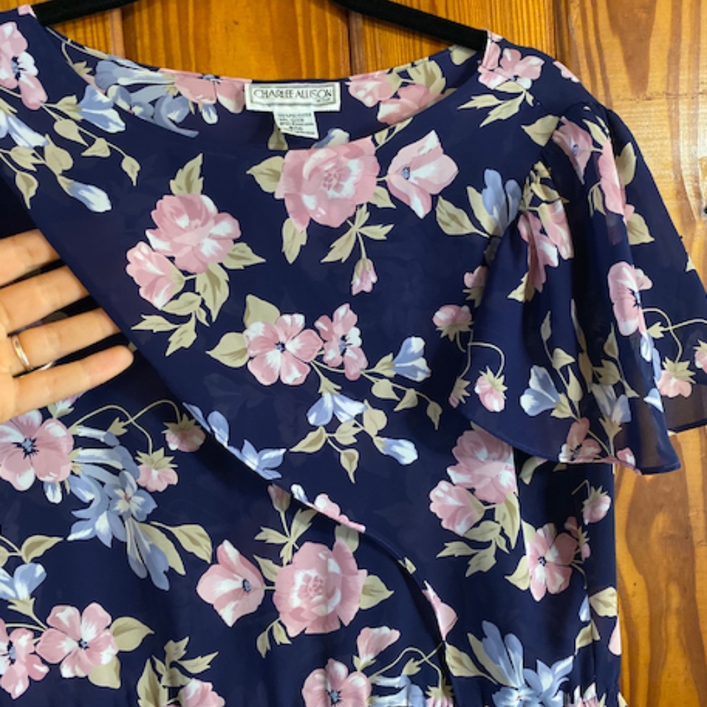Vintage floral dress - Picture 2 of 4